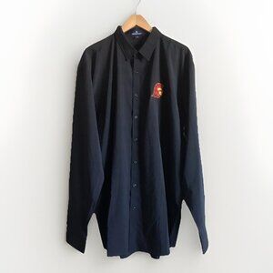 Vansport USC Trojans Long Sleeve Button up Dress Shirt 2X Shirt Black